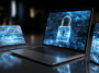 Appareils connectés protégés et illustrés un par un système de protection de mots de passe