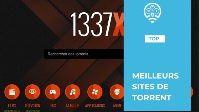 capture d'écran d'accueil du site torrent 1337x