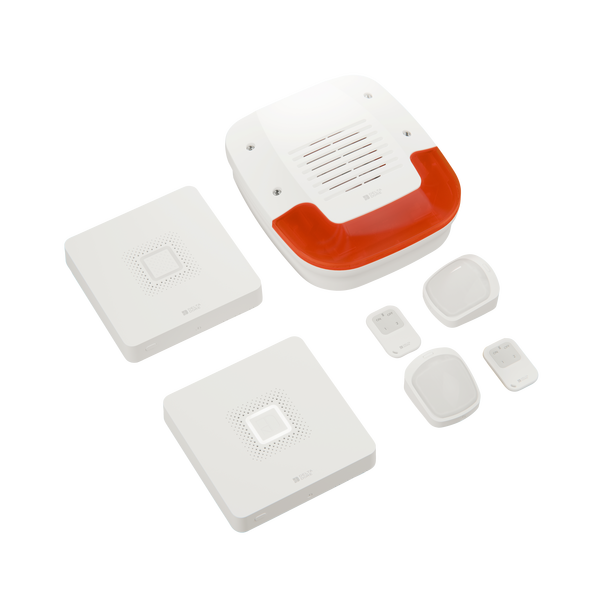 Présentation des différents équipements de l'alarme sans fil Pack Optimal Tyxal+ de Delta Dore.