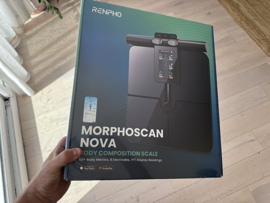 Boîte de la balance intelligente MorphoScan Nova de Renpho.