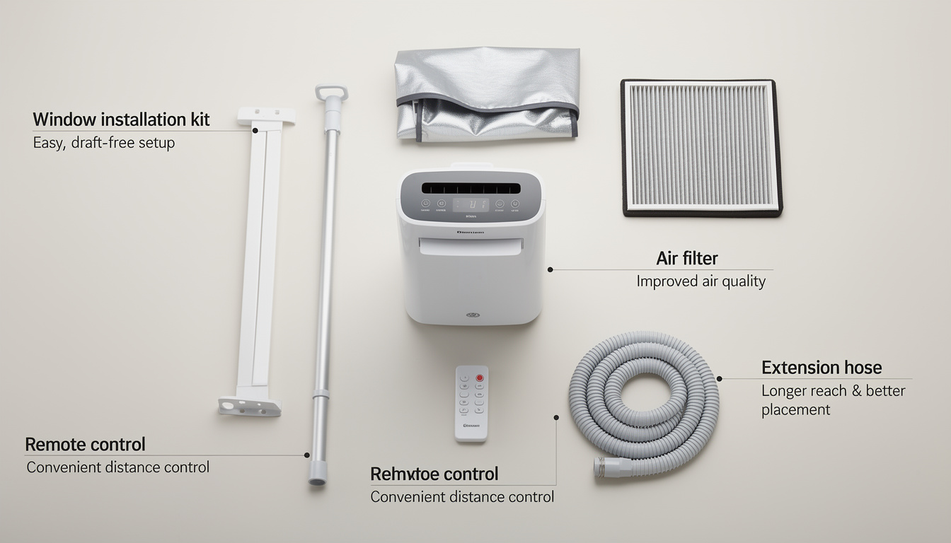 découvrez les accessoires indispensables pour optimiser les performances de votre climatisation mobile et profiter d'un confort optimal même en été.