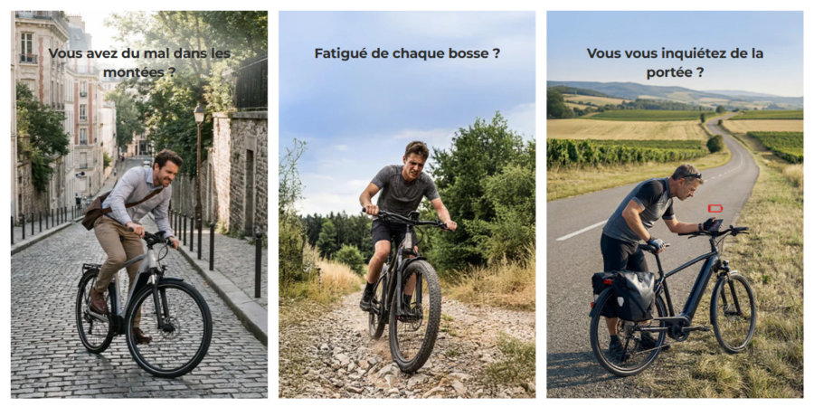 Infographie montrant les contraintes de conduite résolues par le ENGWE E26 3.0 Pro.