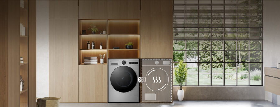 LG F164HP2WST : 11 kg de lavage et séchage connecté