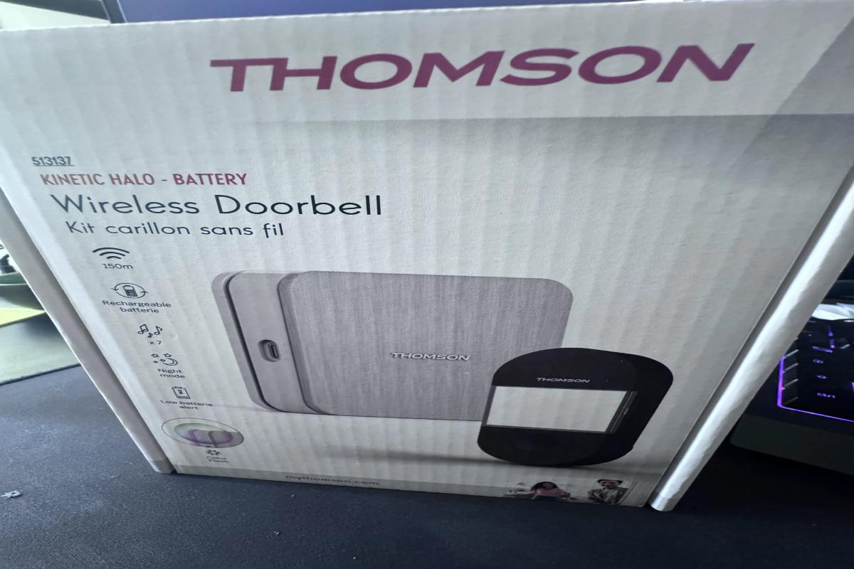 Le carton du Thomson Kinetic Halo Battery
