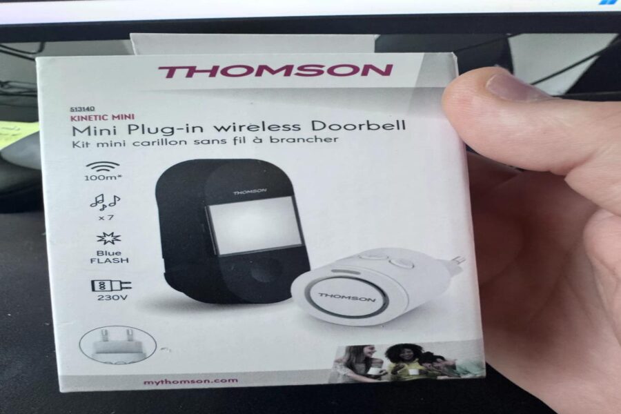 Le Thomson Kinetic Mini dans son carton d'origine