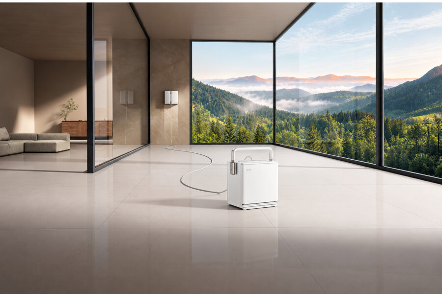 MOVA T1 Station : le robot lave-vitres à eau chaude