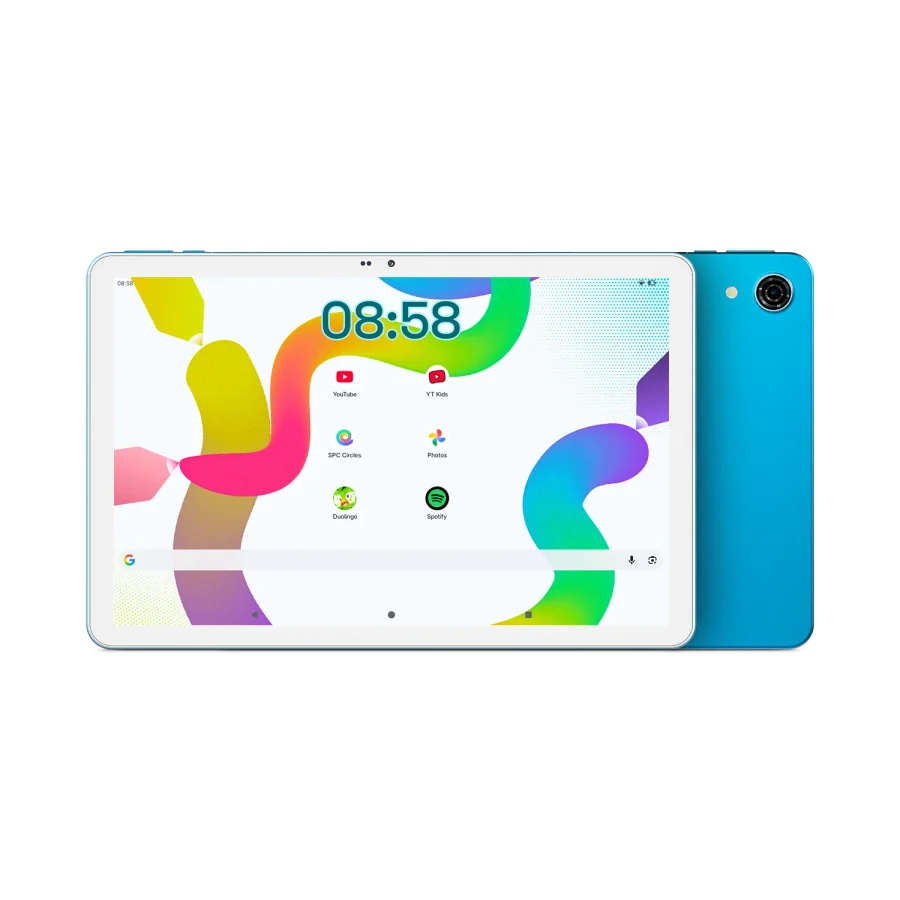 Présentation sur fond blanc de la tablette pour enfants SPC WUUM TAB.