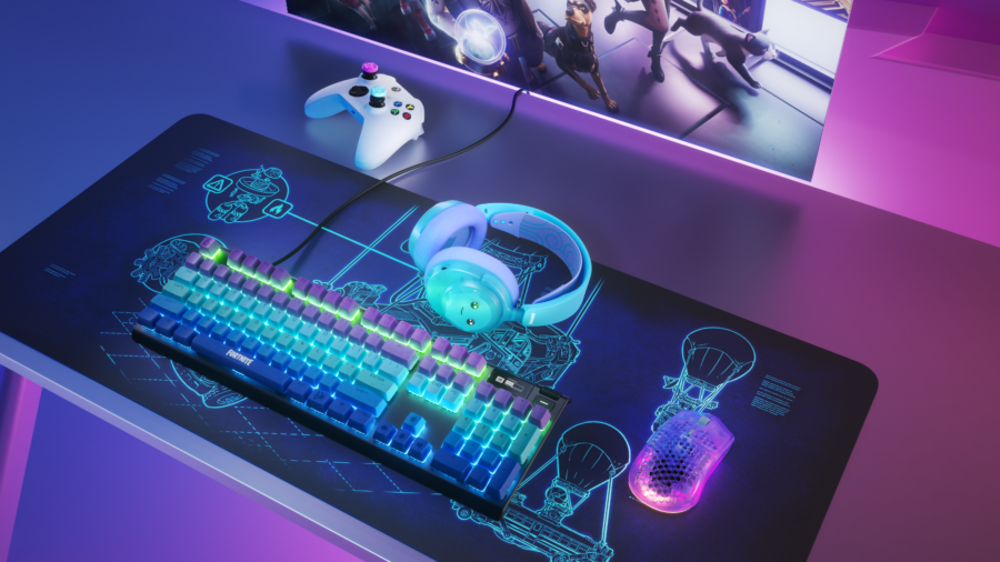 Setup gaming : la collection Fortnite de SteelSeries